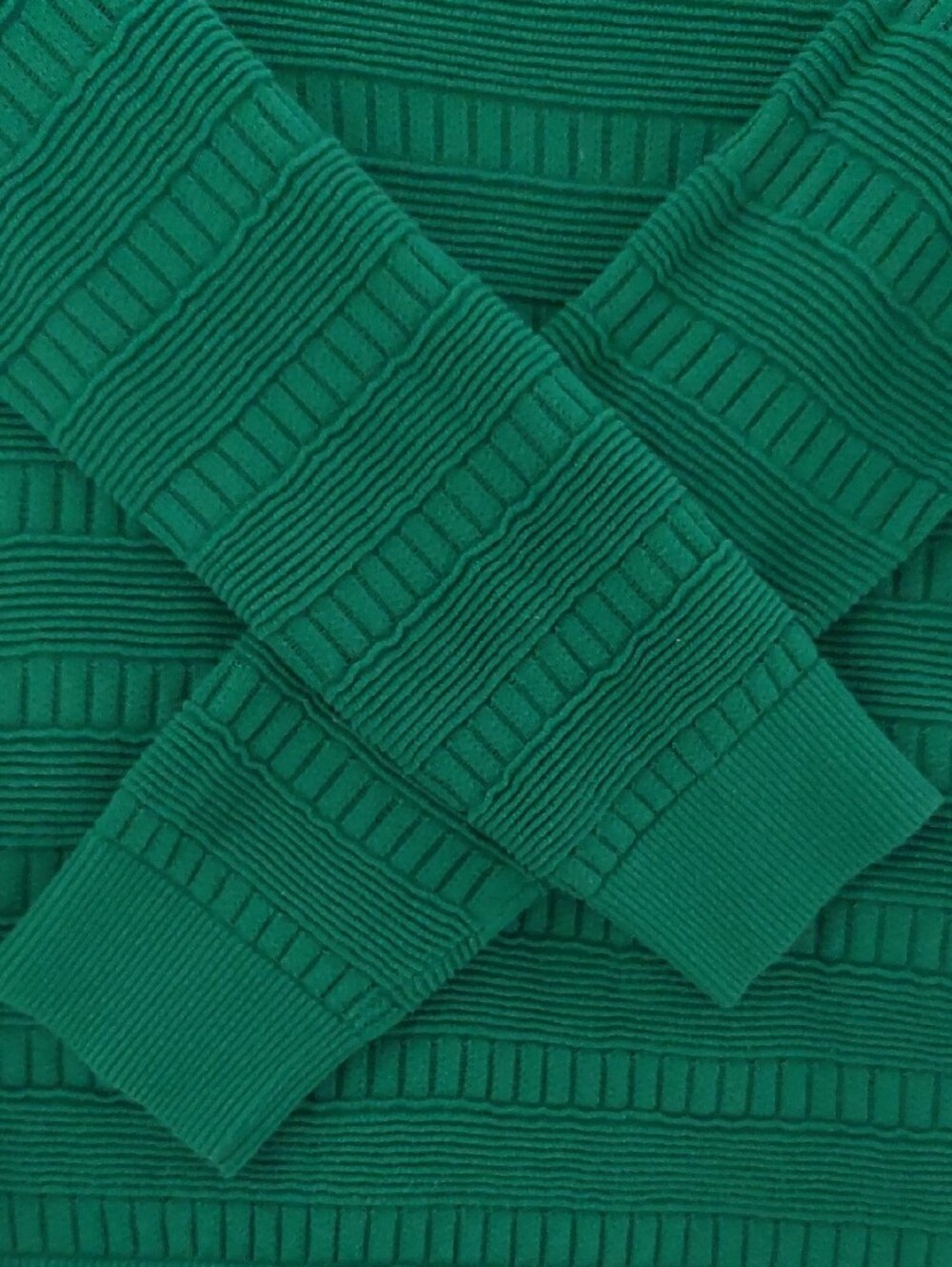 Sandro Green Textured Knit Sweater - Picture 9 of 9